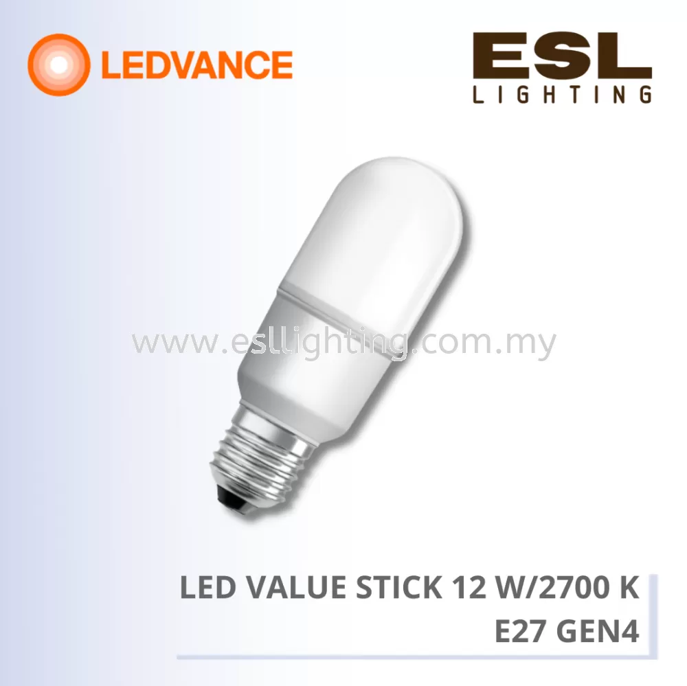 LEDVANCE LED VALUE STICK 12 W/2700 K E27 GEN4 - 4058075128828