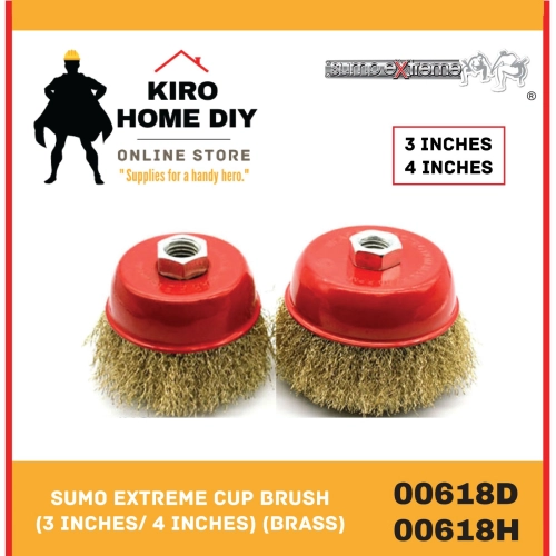 SUMO EXTREME Cup Brush  (3 Inches/ 4 Inches) (Brass) - 00618D/ 00618H