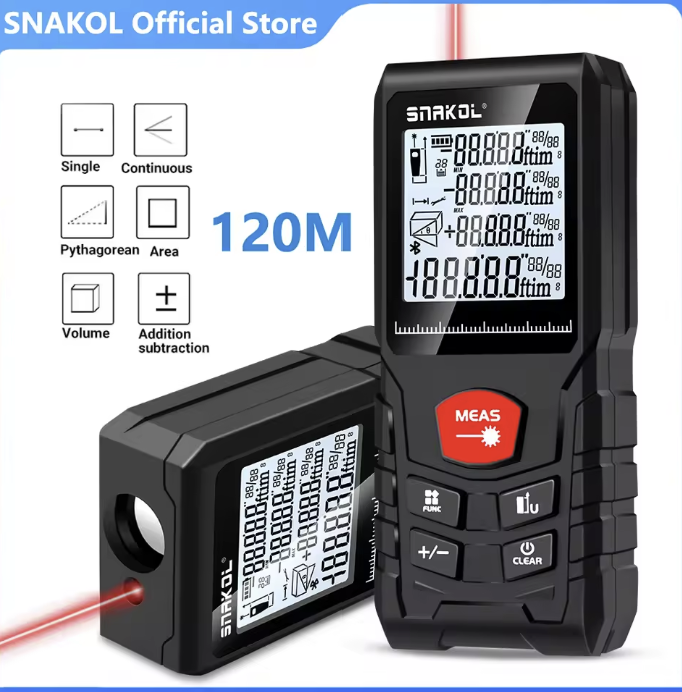 snakol laser distance meter 50m 70m 100m 120m rgefinder digital rangefinder
