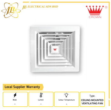 CROWN APT 20-A1C/25-A1C  240V/50 CEILING MOUNTED EXHAUST VENTILATING FAN [8''/10"]