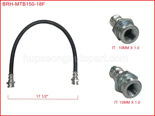 HICOM PERKASA 3 TON 8-97039-543-0 PERKASA 3 TON FRONT BRAKE HOSE #BRH10101010 17 1/2" #BRH=2I (BRH-MTB150-18F)