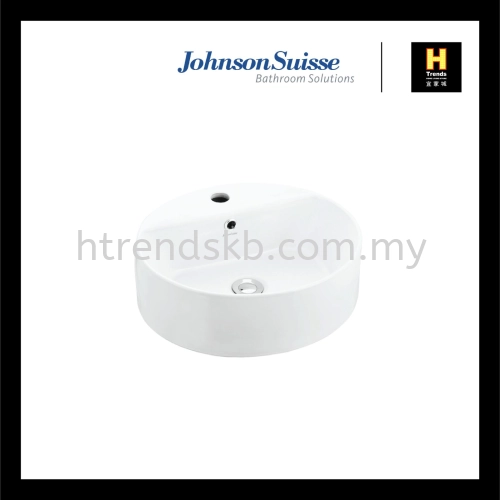 Johnson Suisse Gemelli Oval Countertop Basin (WBAAGM141WW)