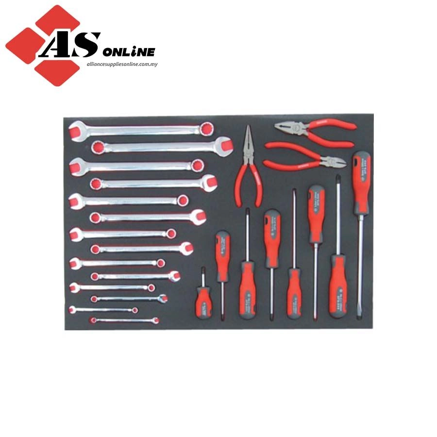 KENNEDY 25 Piece Tool Kit in Foam Inlay for Tool Cabinets / Model: KEN5955000K