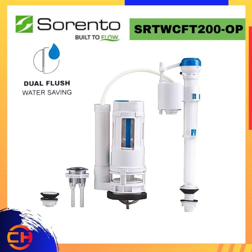 SORENTO WATER CLOSET FLUSH & FILL VALVE SRTWCFT200-OP/ SRTWCFT250-OP/ SRTWCFT300-OP One Piece WC Fitting Set