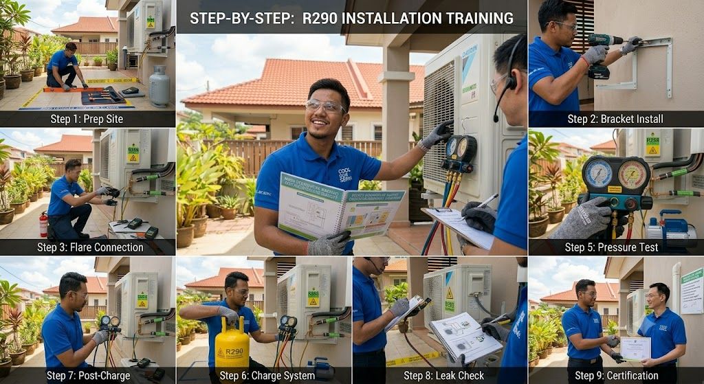 R290 installation training procedures