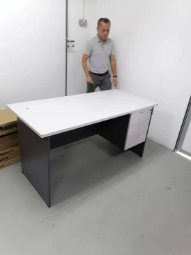 Standard Office Table With Fixed Pedestal | Grey Office Table | Site Area Office Table | 5 Ft Office Table | Meja Pejabat Guru | Office Table Penang | Office Furniture Penang | Office Furniture Perak | Office Furniture KL | Office Furniture Kedah