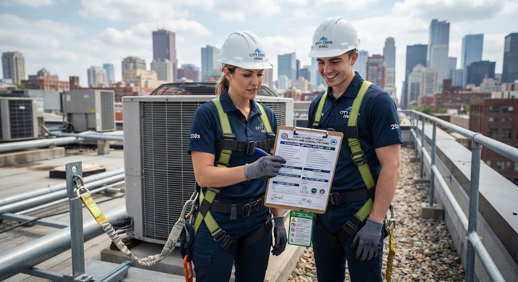 HVAC elevated work permit documentation guide