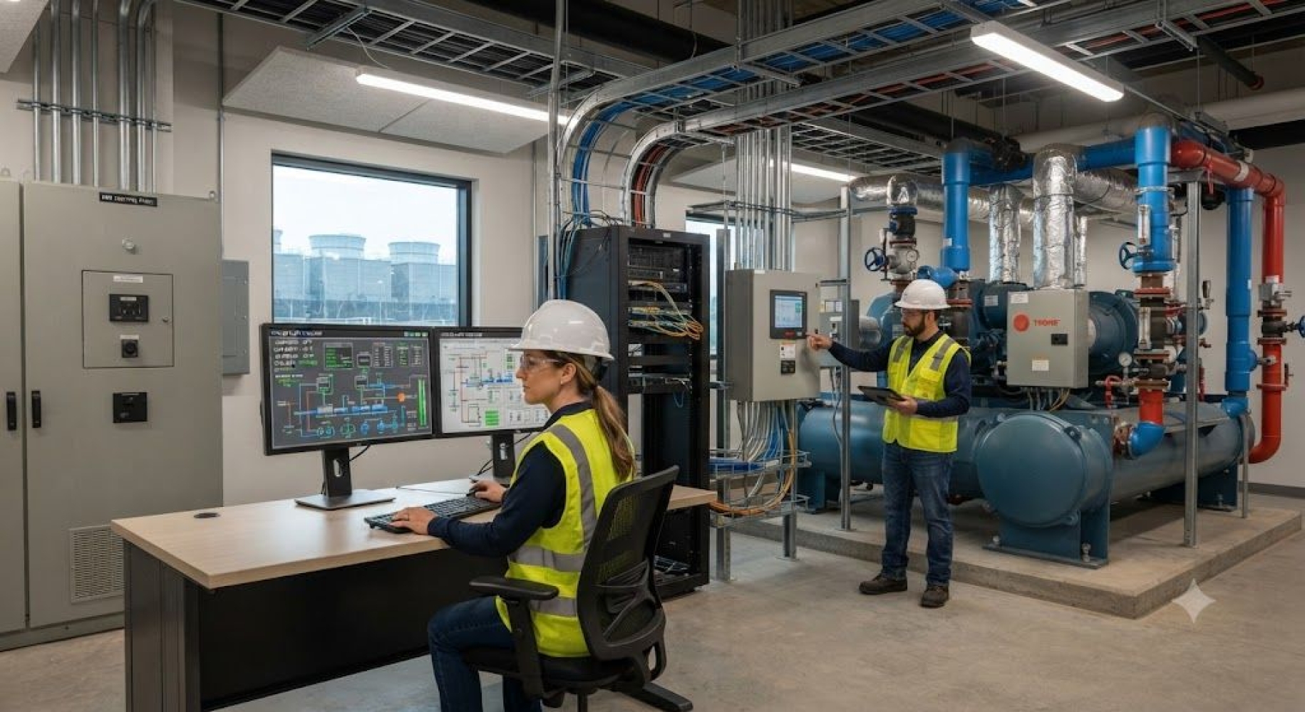 Chiller plant BMS (Building Management System) integration
