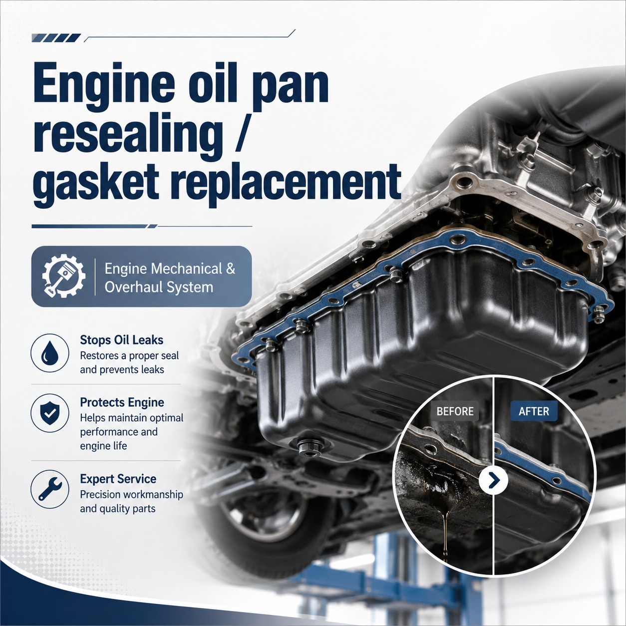 Engine Oil Pan Resealing Gasket Replacement 2