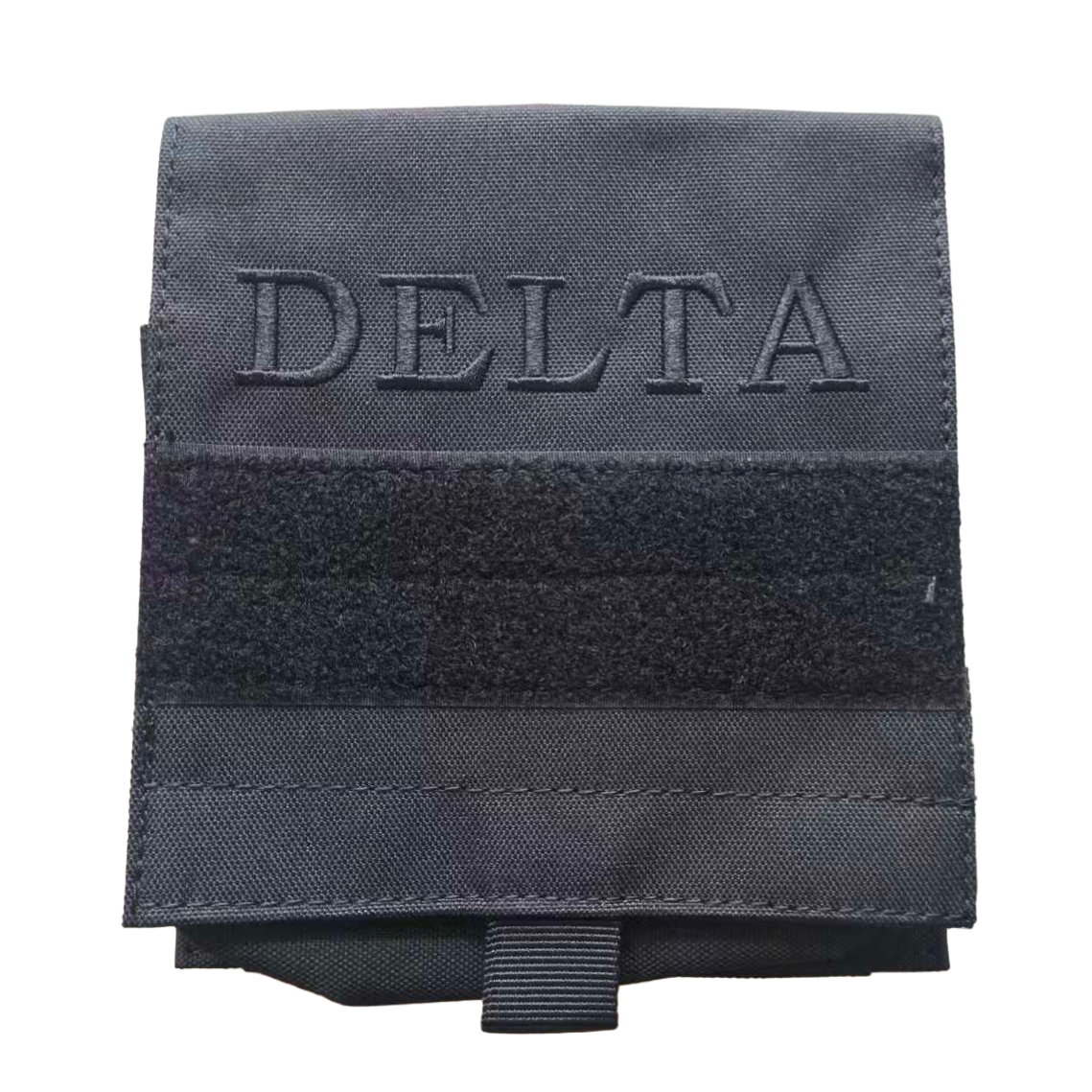 DELTA 1000D Oxford MOLLE Pocket Bag Figure 8 / Carabiner Storage Pouch Buckle Protection Climbing Gear Bag Black