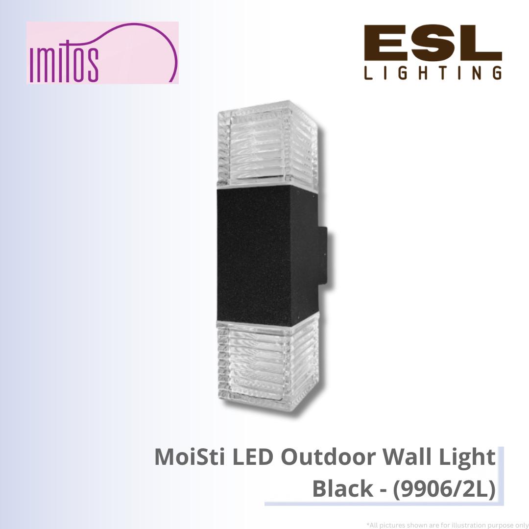 IMITOS MoiSti LED Outdoor Wall Light Black - 9906/2L