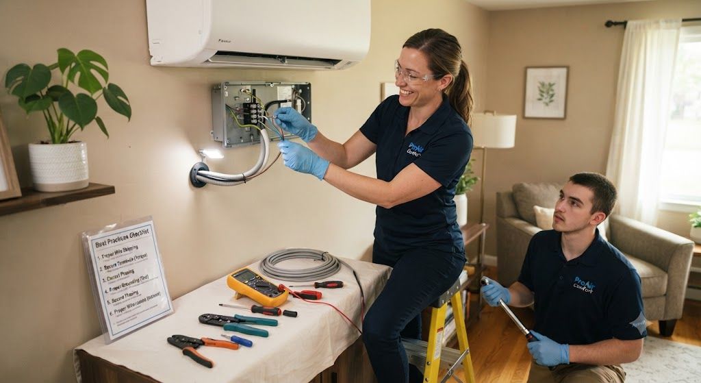 Air conditioning electrical installation best practices
