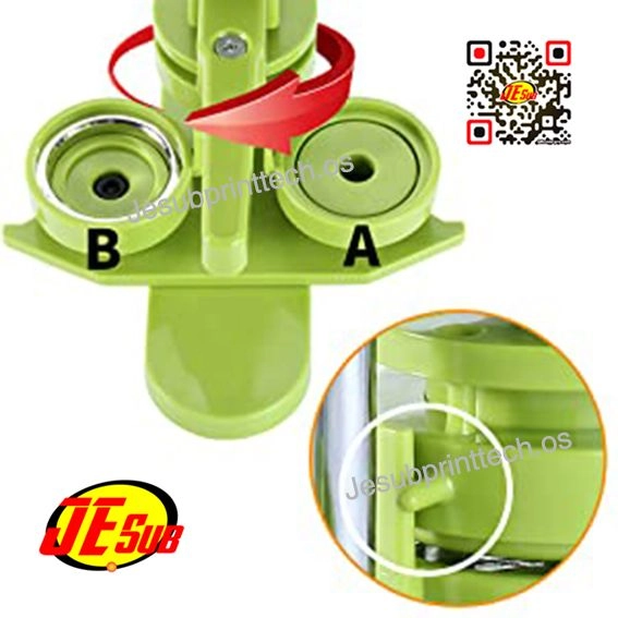 Button Badge Machine with 58mm Mould + 100 sets of Material + DIY Circle Cutter + Magic Book + Gift Box- JE SUB