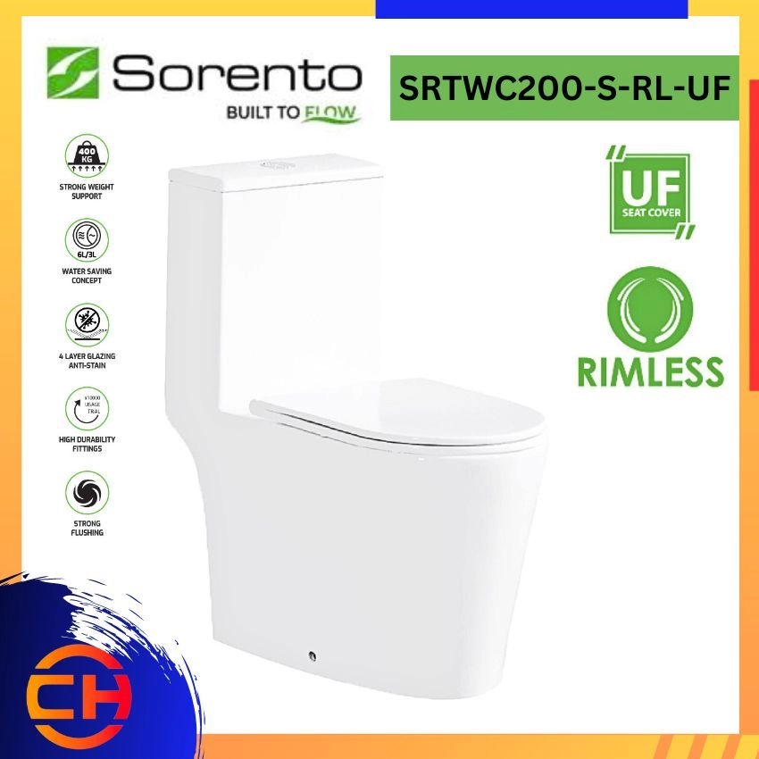 SORENTO ONE PIECE WATER CLOSETS SRTWC200 -S - RL -UF