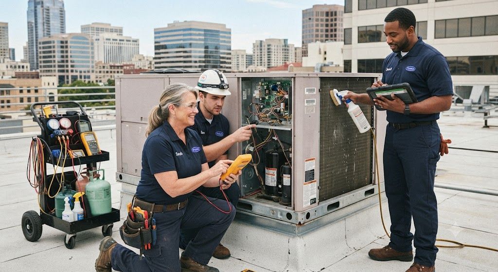 HVAC maintenance for commercial buildings