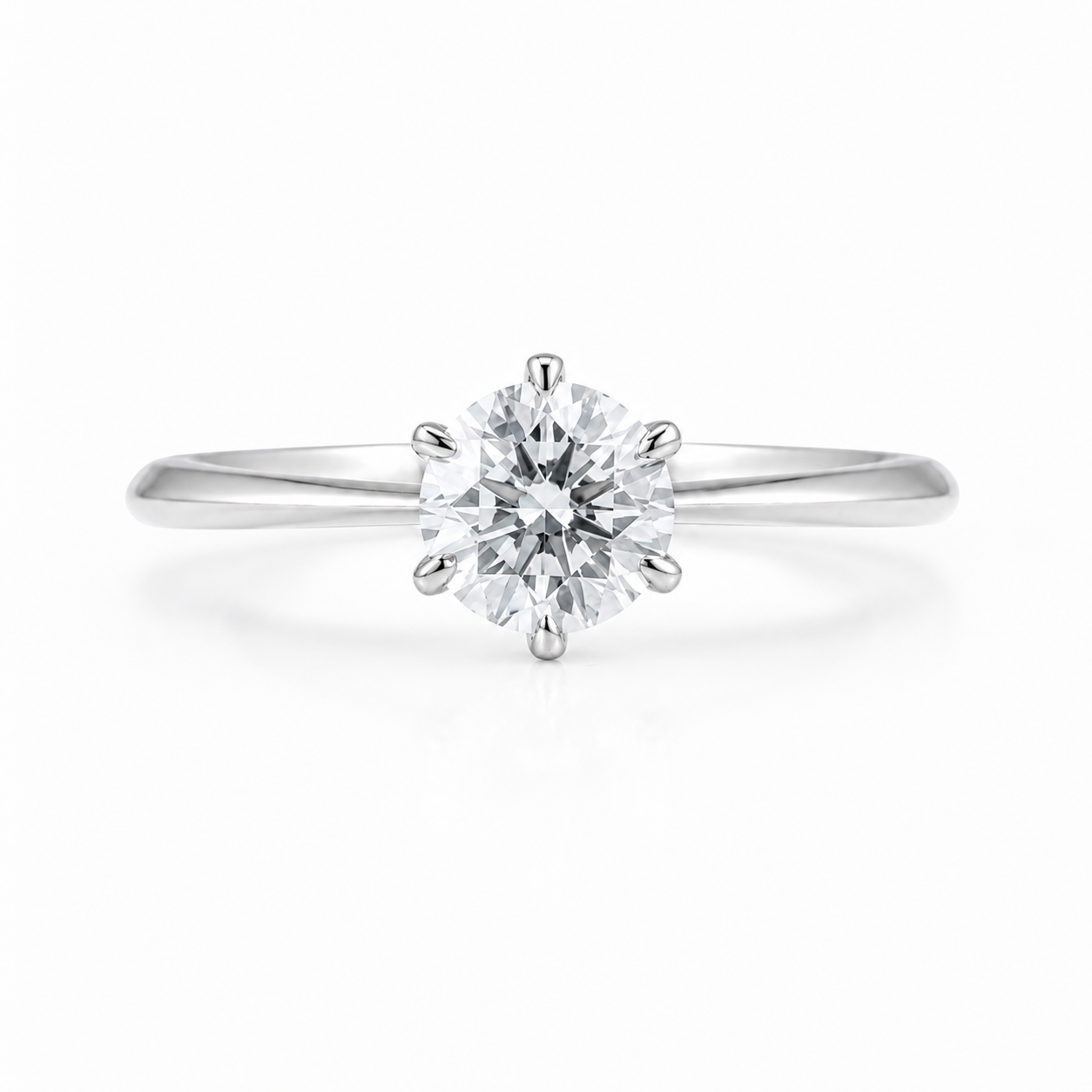 Roman & Co庐 Mireya Classic Pav茅 Solitaire Engagement Ring