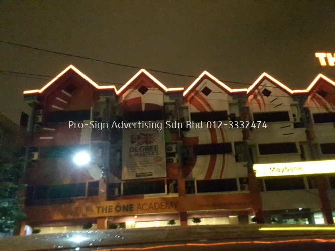 SIGNBOARD LED SERVICING (THE ONE ACADEMY, SUNWAY CITY, 2016)