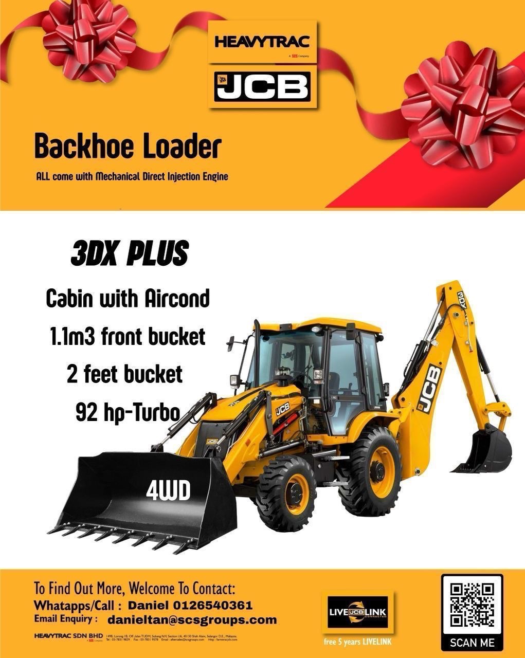 JCB 3DX PLUS Backhoe Loader