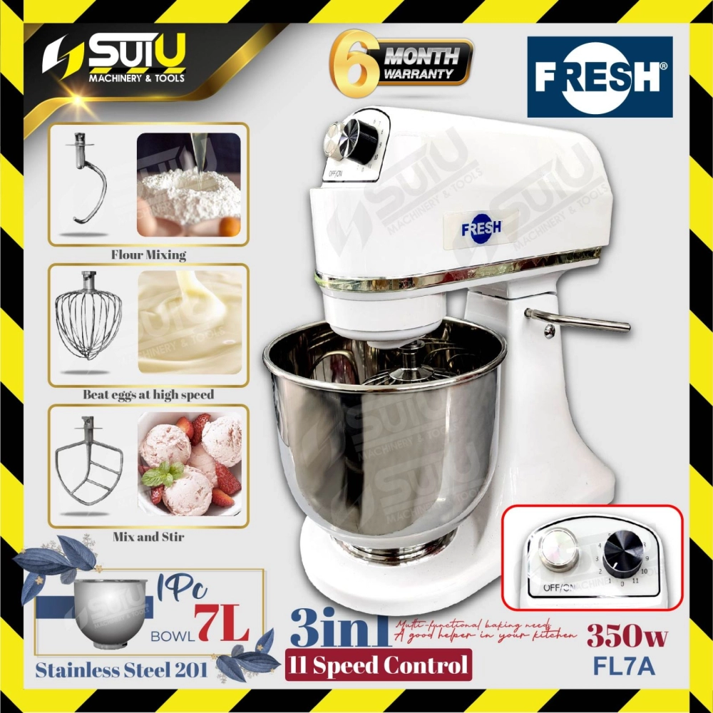 FRESH FL7A 7L Commercial Universal Food Mixer / Stand Mixer / Pengadun 350W