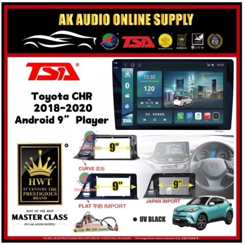 🆕1K Screen 2+32GB 4G 8-CORE🆕TSA Toyota CHR 2018 - 2020 Android 9'' inch CarPlay/DSP/BLU-RAY Car Player