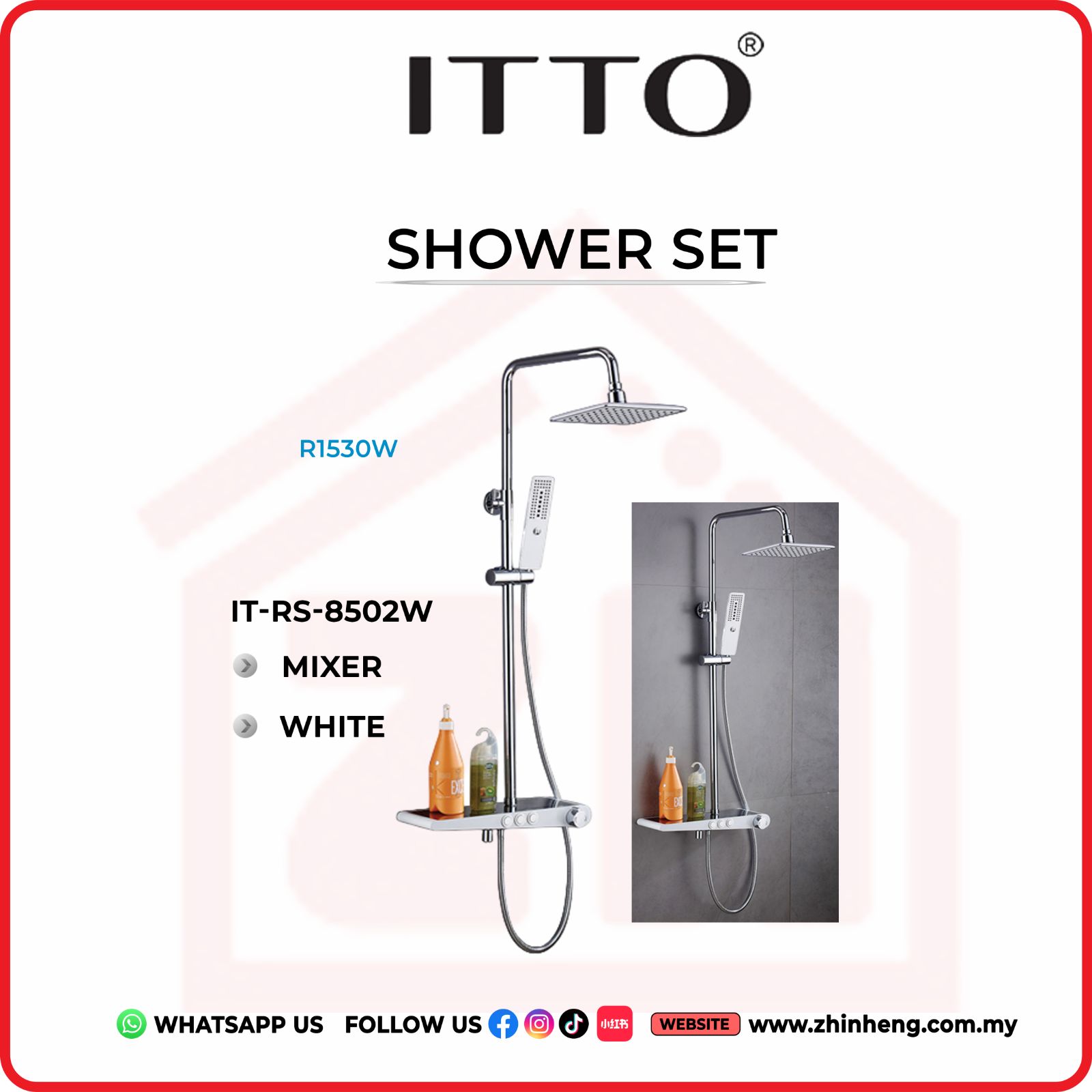 ITTO SHOWER SET  IT-RS-8502W
