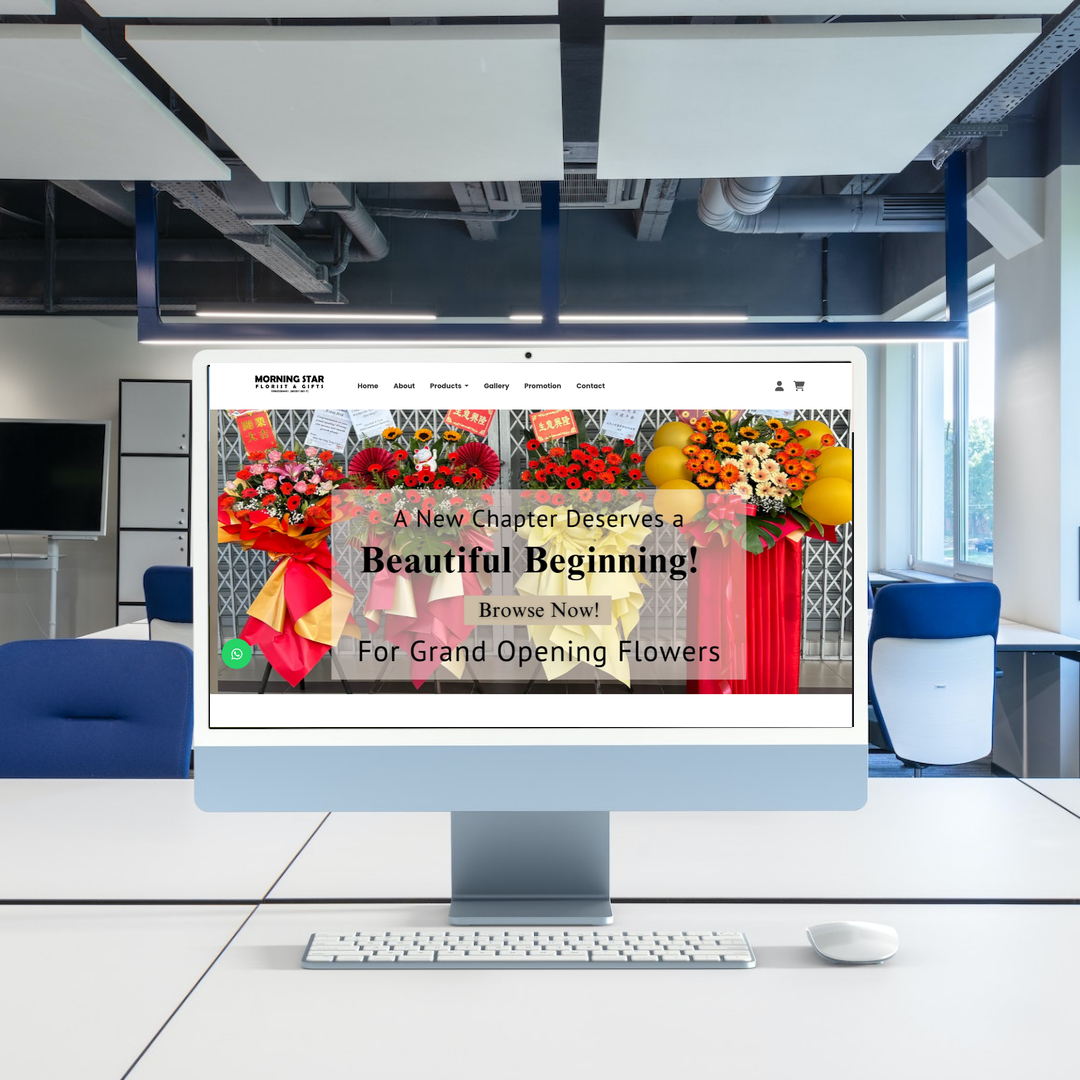 MORNING STAR FLORIST & GIFTS Website Design & SEO Case Study | Florist Melaka in Melaka
