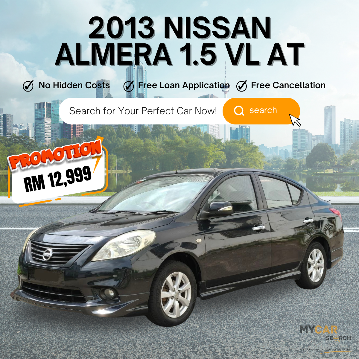 2013 NISSAN ALMERA 1.5 VL AT