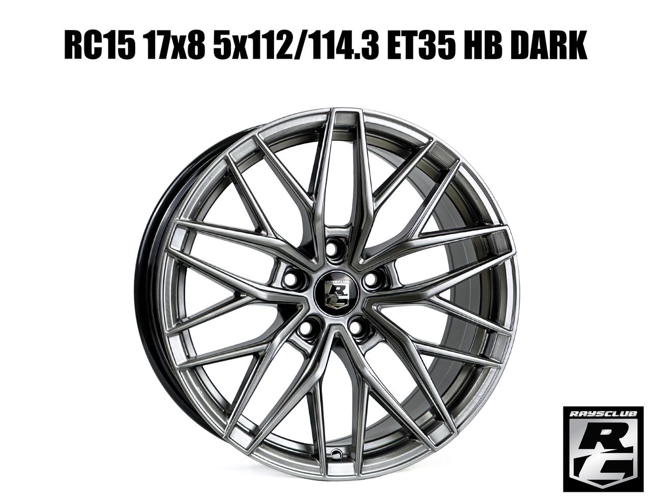 RC15 17×8 5x112/114.3 ET35 HB DARK
