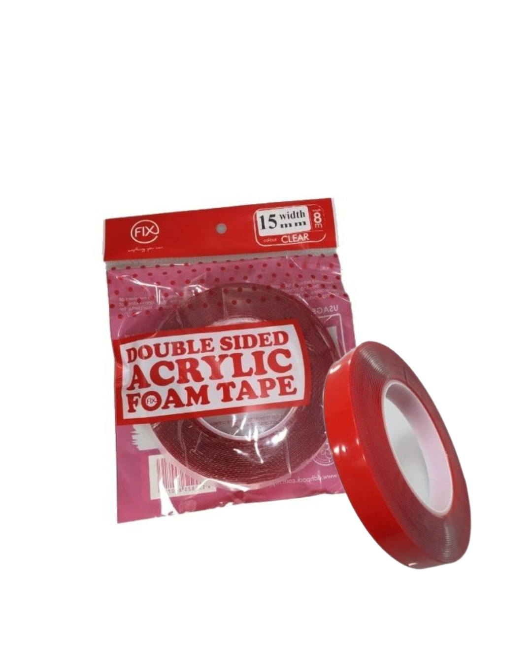 100R DS Acrylic Foam Tape (Clear) | 15x8