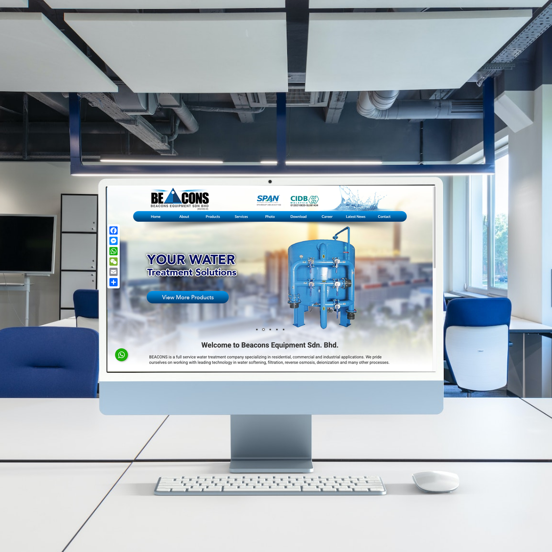Water Treatment Web Design | SEO | Digital Marketing | Selangor