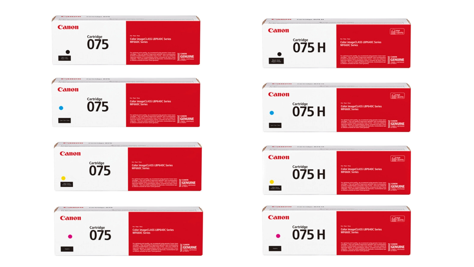 Canon Cart 075 / 075H High-Capacity Toner Cartridge (For LBP646Cdw/LBP647Cdw/MF662Cdw/ MF664Cdw/ MF667Cx)