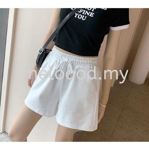 Ready Stock Women Korean Style High Waist Loose Shorts Wide Leg Sports Casual Women Shorts Pants