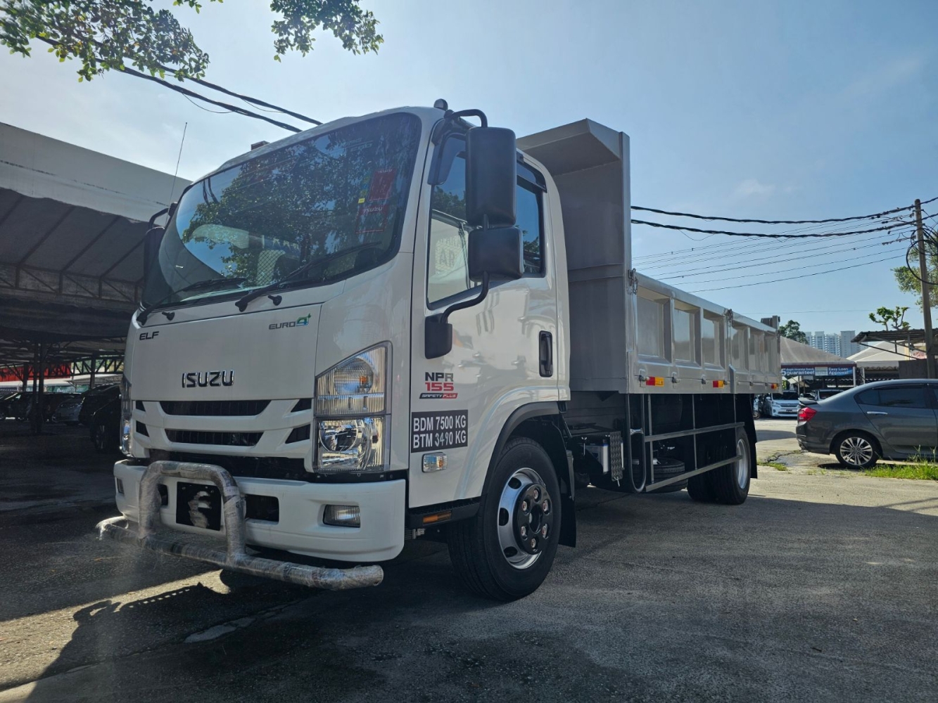 2026 ISUZU ELF NPR155 NPR75UKH 5.2 MT (EURO4) 14.5FEET STEEL TIPPER JACK LORRY / DUMPER TRUCK 3TON BDM7,500KG