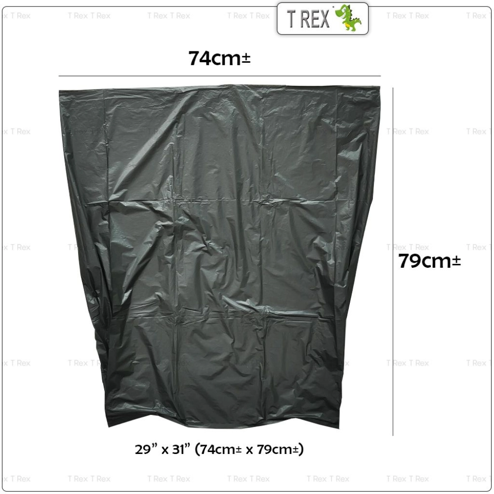 T Rex Large Size (74cm x 79cm) Garbage Bag - 10pcs/Bag