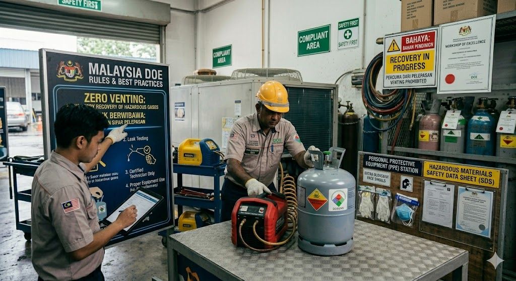 safe handling of hazardous refrigerants Malaysia