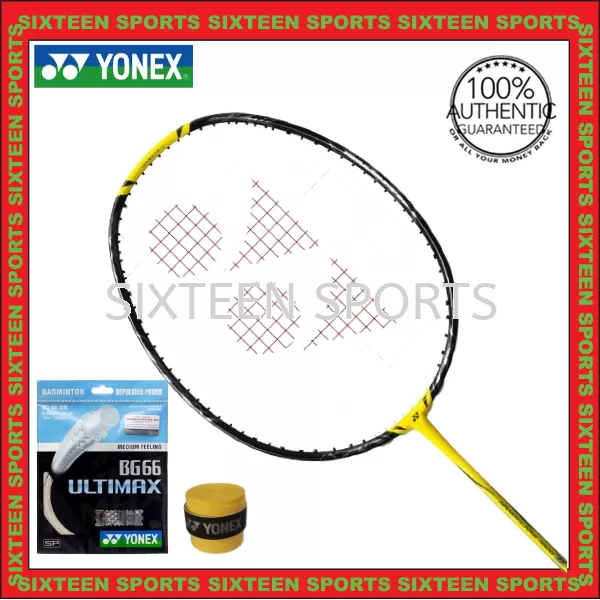 Yonex Nanoflare 1000 Pro Badminton Racket (C/W Yonex BG66 UM string & Ac102 Overgrip)