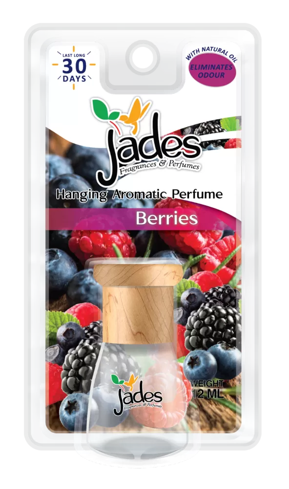Jades Hanging Aromatic Perfume 12ml - Berries (Air Freshener Car)