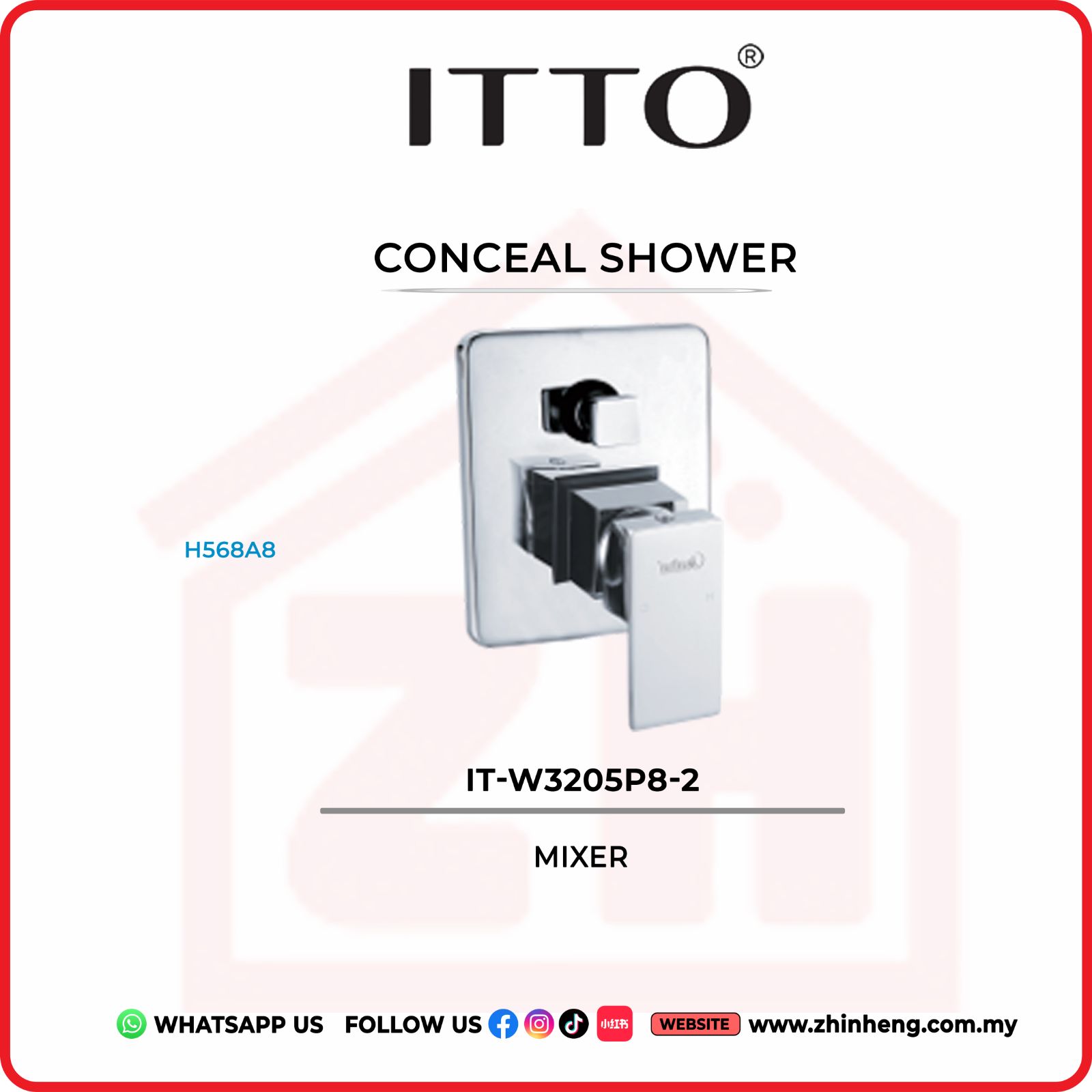 ITTO CONCEAL SHOWER TAP  IT-W3205P8-2
