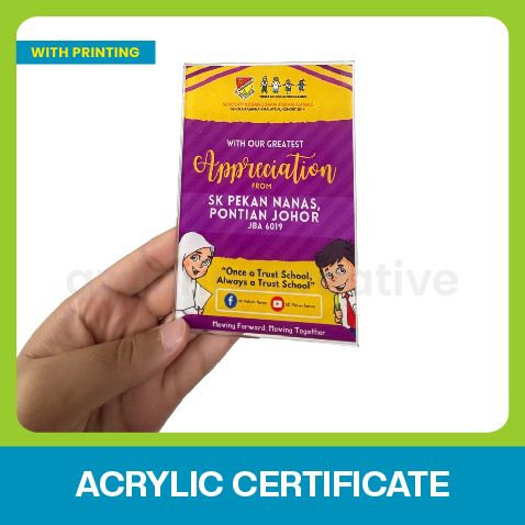 Acrylic Certificate