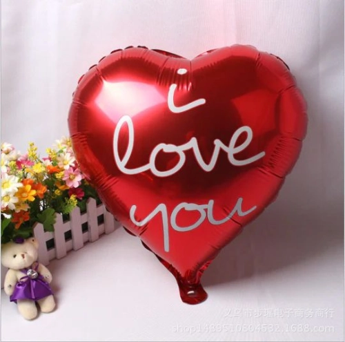 [Wedding] I Love You Heart Shape Foil Balloon - Red (FB-QX408)