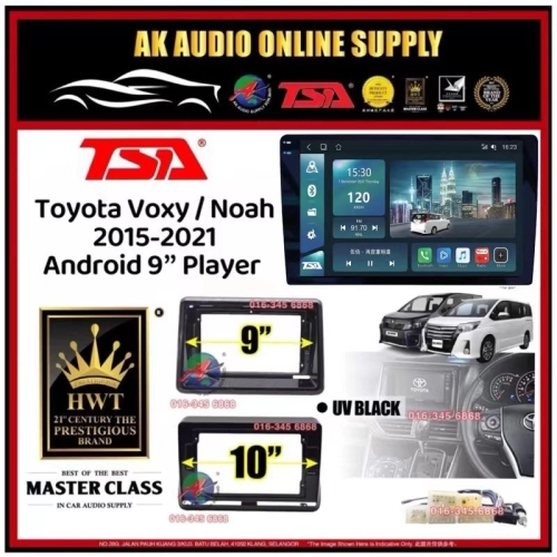 🆕1K Screen 2+32GB 4G 8-CORE🆕TSA Toyota Voxy / Noah R80 2014 - 2021 Android 9''/10'' inch CarPlay/DSP/BLU-RAY Car Player - AK Audio Supply Sdn Bhd