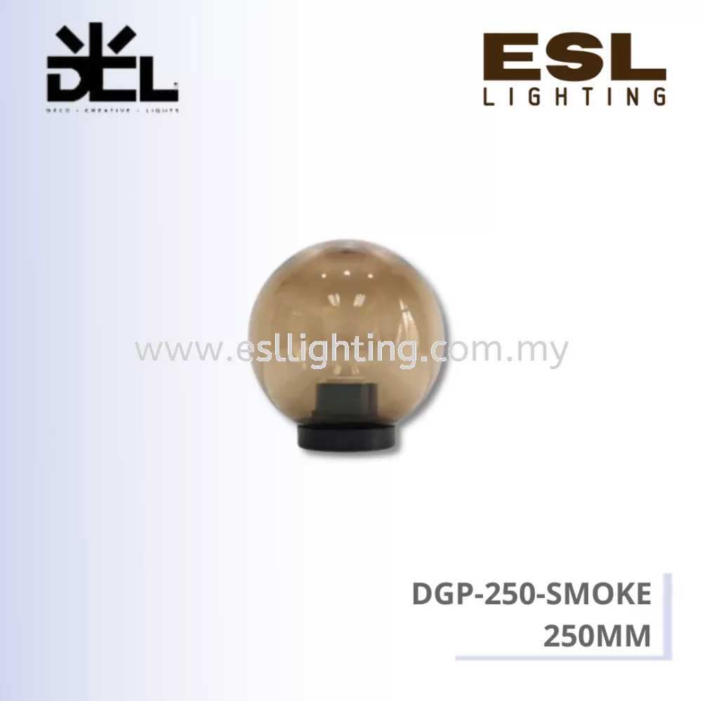 DCL OUTDOOR LIGHT DGP-250-SMOKE (250MM)