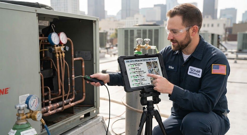 HVAC copper pipe brazing certification checklist