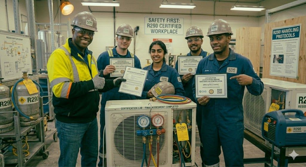 R290 installation certification for technicians