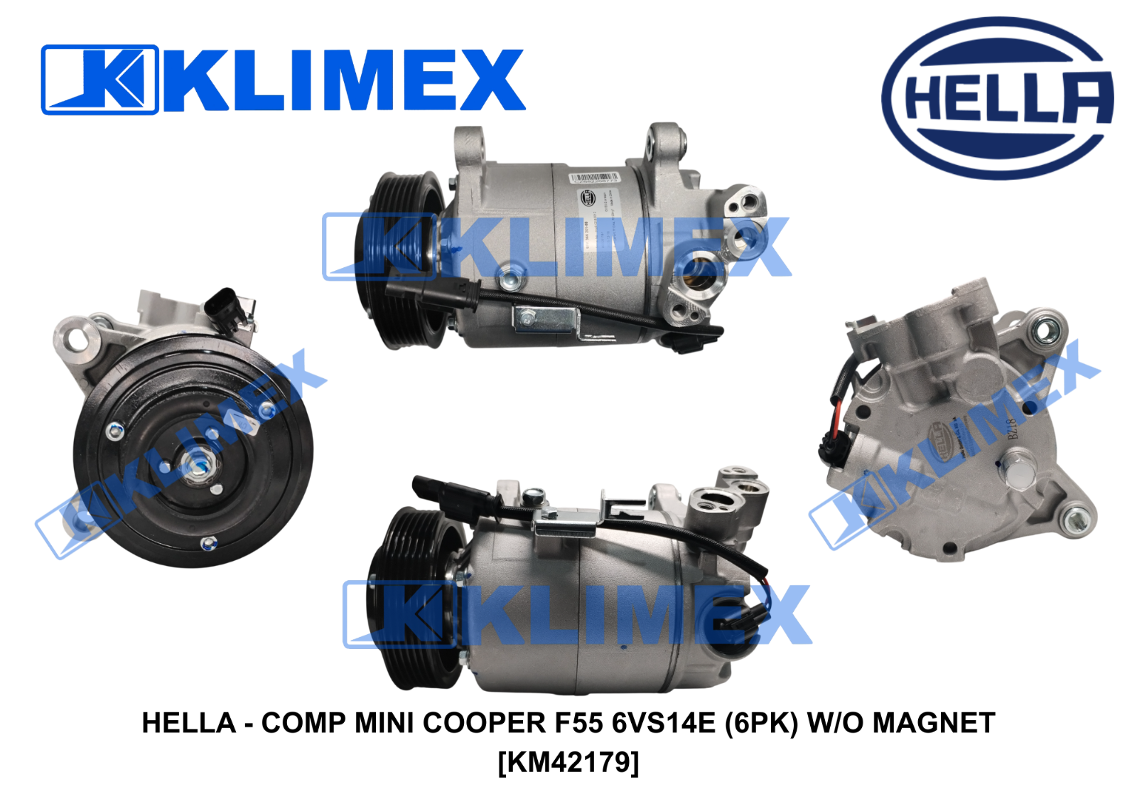 HELLA - COMP MINI COOPER F55 6VS14E (6PK) W/O MAGNET [KM42179]
