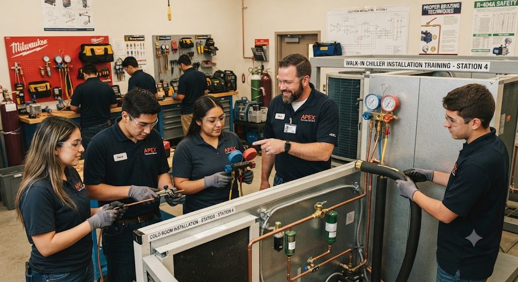 Walk-in chiller installation training