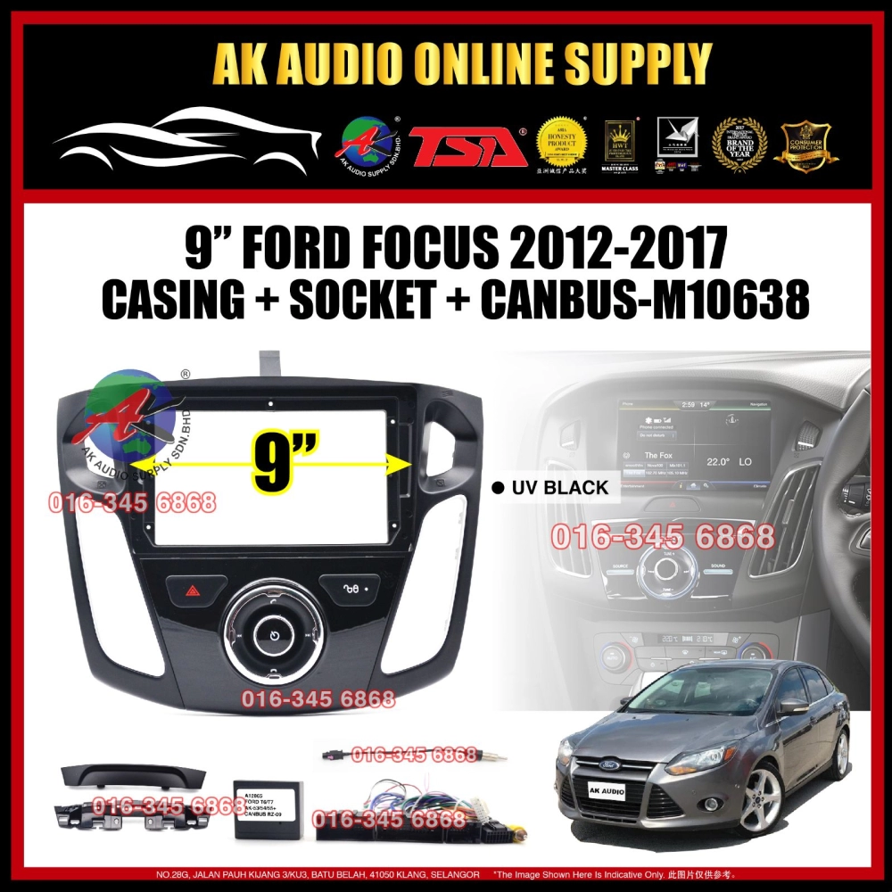 🎁Free AHD Camera🎁 8Ram + 128GB DSP 4G Carplay ◾ TSA Ford Focus 2012 - 2017 Android 9'' inch  TS10 Car Player Monitor
