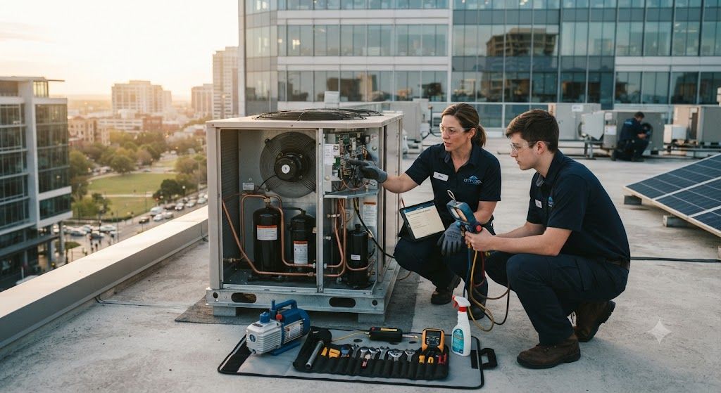 Commercial air conditioning servicing