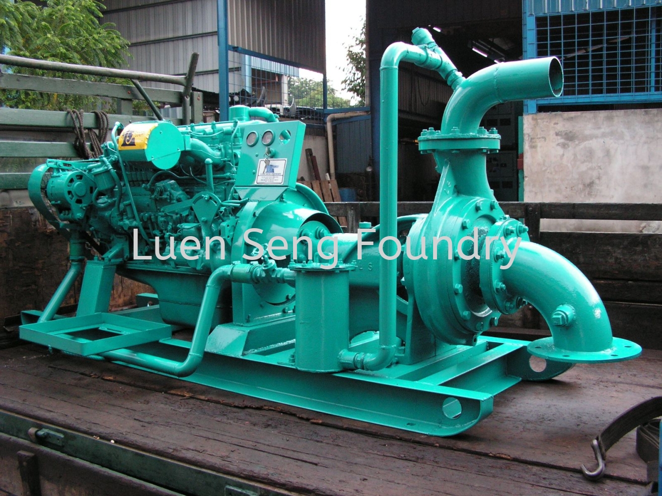 Hino Engine Coupled With LS5" x 6" Centrifugal Water Pump