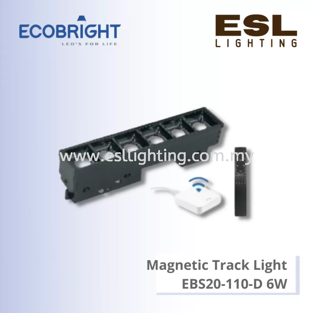 ECOBRIGHT LED Magnetic Track Light 3 Color Dimmable 6W - EBS20-110-D
